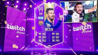 I PACKED 99 MESSI!! SICK TWITCH PRIME PACKS!! FIFA 19