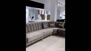 L shape sofa set design|Gray colour sofa set design