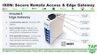 Secure Remote Access and Edge Gateways from IXON