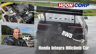 This is a V8 rear wheel drive Honda Integra!