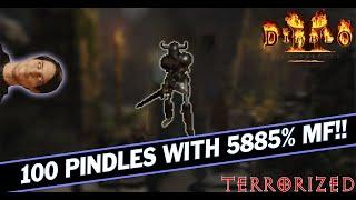 100 Pindle with 5885% Magic Find! Terrorized Diablo 2 Resurrected #d2r #diablo2 #diablo2resurrected