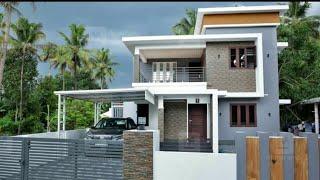 Cute Double Floor Modern North Face House Design | Simple House Plan and Elevation