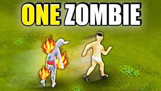 Project Zomboid but there's only one zombie... and he is invincible