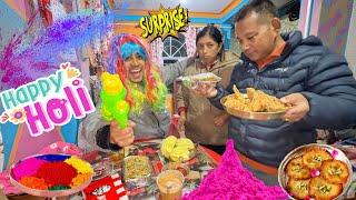 Surprise Holi Party For Mom Dad 