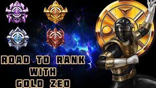 Power Rangers Legacy Wars Road to Rank With Gold Zeo