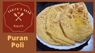 Puran Poli | Soft Puran Poli Recipe In Konkani | Sarita’s Goan Recipes