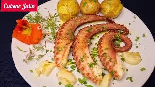 EP128_20221110 高級餐廳很貴的一道菜，在家裡做簡單便宜又好吃，葡萄牙烤章魚(八爪魚) Grilled Octopus