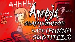 AMNESIA SCARY REACTIONS (and funny) moments with Subtitles! w/ PewDiePie EP3