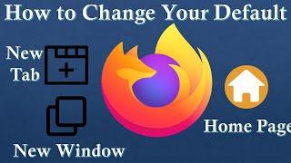 How to Change Mozilla Firefox Home page, New window, New Tab and on Startup page