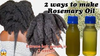 Simple and Potent DIY Rosemary Oil recipes for Extreme hair growth in 2 weeks