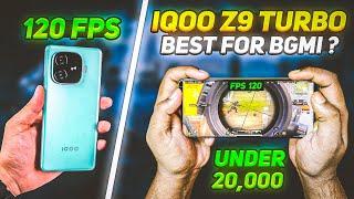 IQOO Z9 TURBO  120 FPS IN PUBG BGMI | BEST GAMING PHONE UNDER 20000 | IQOO Z9 TURBO