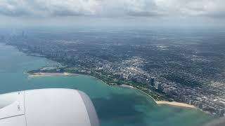 Buffalo to Chicago on United Airlines Boeing 737-800.