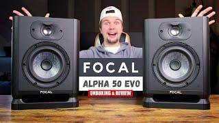 These Studio Monitors Sound INSANE!!! // Focal Alpha 50 Evo Studio Monitors (Unboxing & Review)