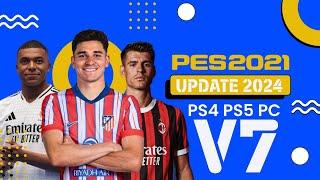 REVIEW V7 PES2021 UPDATE 2024 J ALVARES ATLETICO PS4 PS5 DAN PC