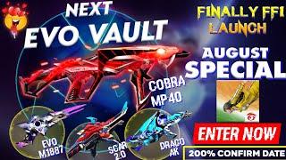 Finally Free Fire India Relaunch Confirm  | Next Evo Vault Event Free Fire |  @tsgarmy1921