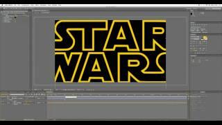 Star Wars Opening Crawl and Planet Tilt - After Effects