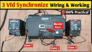 How To Synchronize Variable Frequency Drive! 3 Drive Synchronize With Master Port! Master Port