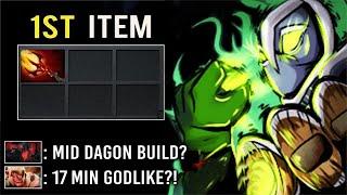 NEW META First Item Dagon Rubick Mid vs SF 17Min Godlike Crazy Burst Trolling Enemy in Ranked Dota 2