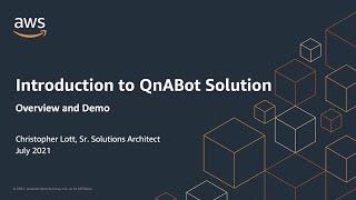 AWS QnABot Solution Overview and Demo | Amazon Web Services