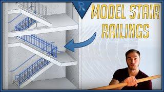 How to Model Rails on Stairs | Revit