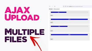 Upload multiple files using AJAX, PHP with progress bar & abort | Quick programming tutorial