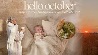 HELLO OCTOBER | a cosy autumn week, cooking, food shopping, home updates & motherhood