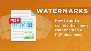 How to add a confidential image watermark to a PDF