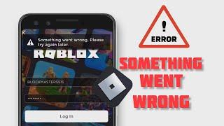 How To Fix Something went wrong error on your Roblox Account | Can't Create Roblox  Account