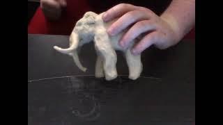 how to make a simple wooly mammoth out of clay