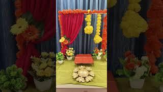 Ganesh ganpati decoration at home ideas crafts ideas at home #diyadecoration