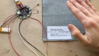 Test with 100% pure cotton Arduino Lilypad