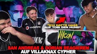 DORIAN WOLLTE TOBI WEGHAUEN ?!  VILLAKNAX FREESTYLE CYPHER - Icon 4 Reaction