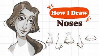 How I DRAW NOSE step by step | Mistakes & tips  & The Disney Nose Drama