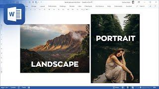 Combine page orientation in Word, use landscape and portrait page in one document in Microsoft Word