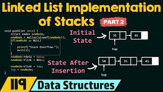 Linked List Implementation of Stacks (Part 2)