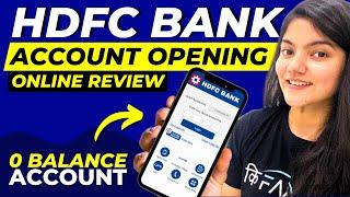 HDFC Bank Account Opening Online - Detailed Review || HDFC Zero Balance Account Opening Online