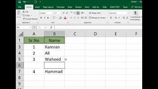 Auto Generate or Insert Serial Number Excel [ Urdu / Hindi ]