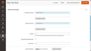 Magento 2 - How to create Tax Rules