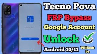 Tecno Pova FRP Bypass || Android 10, 11 || Google Account Unlock || Without Pc || New Method || 2023