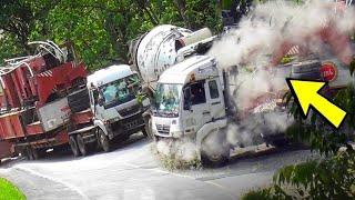 Top 100 Dangerous Idiots Truck, Car, Excavator & Bulldozers Fails Compilation, Total Idiots at Work