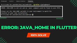 Error: How to Fix Java Home is Not Set and Java Command is Not Found