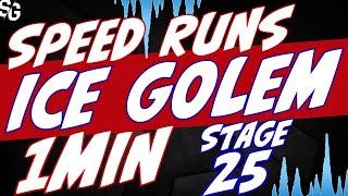 Ice Golem stage 25 speed runs FASTEST? & food runs Raid Shadow Legends