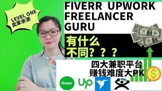 2023年四大兼职平台有哪些不同点｜如何在Fiverr赚美金｜Freelancer教学Fiverr赚钱攻略｜兼职平台｜Fiverr教学｜Upwork教学｜Fiverr赚钱｜如何在Fiverr赚第一桶金