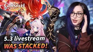 IT'S SHOWTIME! THE BEST GENSHIN UPDATE?! 5.3 Livestream Reaction | Genshin Impact