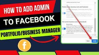 How to add an admin to Facebook business portfolio/Business Manager