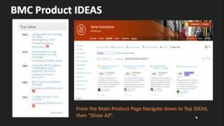 How to Create and Search BMC Product IDEAs on BMC Communities