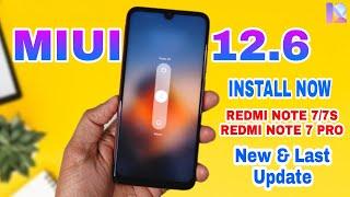 REDMI NOTE 7 PRO MIUI 12.6 UPDATE | REDMI NOTE 7/7S MIUI 12.6 UPDATE | HOW TO INSTALL MIUI 12.6