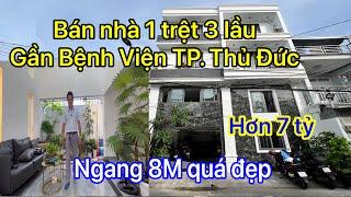 Bán nhà Thủ Đức ngang 8M thiết kế đẹp | vị trí gần BV quận Thủ Đức | gần Phạm Văn Đồng