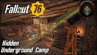 Hidden Underground Camp | FALLOUT 76 - Camp Building Guide