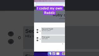 Creating Reddit in 30 Seconds #coding